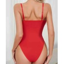 Kırmızı dantel fantazi body