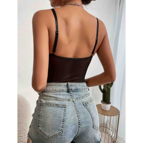 Siyah fantazi transparan body