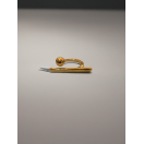 Minimalist Altın Çubuk ve Top Detaylı Yüzük