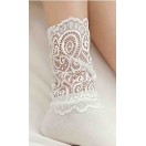 Beyaz Dantelli Kadın Çorap |