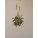 Zirkon taşlı gold kadın kolye