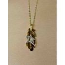 Altın Renk Tüy Figürlü Zarif Kolye |