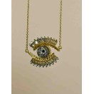 Işınlı Nazar Boncuğu Kolye - Koruyucu ve Şık