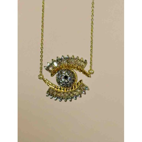 Işınlı Nazar Boncuğu Kolye - Koruyucu ve Şık