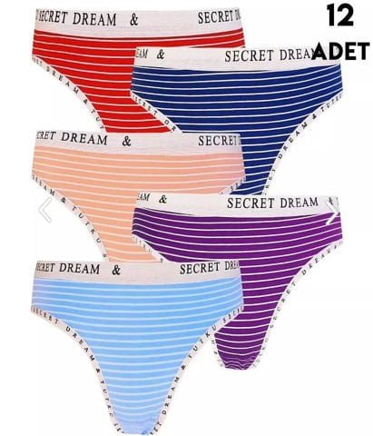 Tutku 0563 Diana Bayan Bikini 12’li – Uygun Fiyatlı Kadın Külot