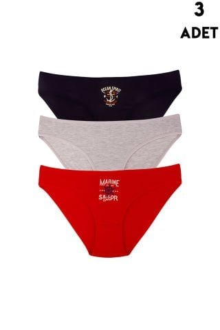 Koza Biat 35000-627 Bayan Külot 3’lü – Uygun Fiyatlı Kadın Külot