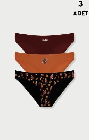 Koza Biat 35000-632 Bayan Külot 3’lü – Uygun Fiyatlı Kadın Külot
