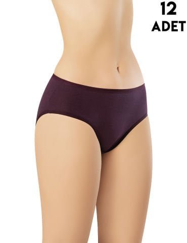 Kota 5002 (M-L-XL) Bayan Penye Bikini 12’li – Uygun Fiyatlı Kadın Külot