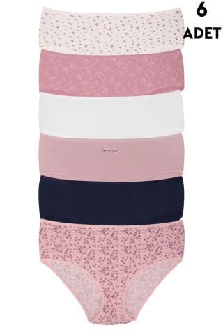 Koza Biat 54000-699 Bayan Bato Külot 6’lı – Uygun Fiyatlı Kadın Külot