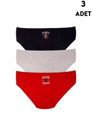 Koza Biat 55000-627 Bayan Bato Külot 3’lü – Uygun Fiyatlı Kadın Külot