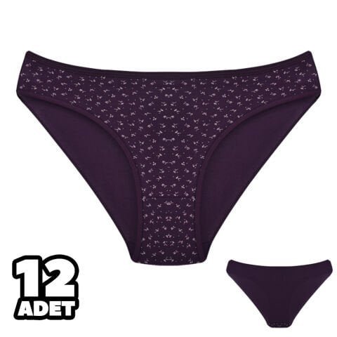 Dondeza 101-129 Desenli Bayan Bikini 12’li – Uygun Fiyatlı Kadın Külot