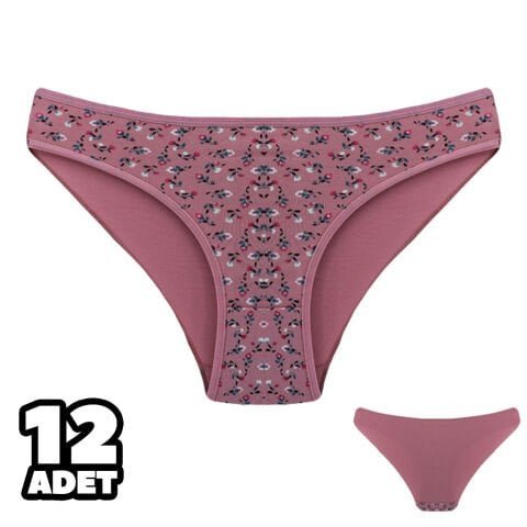 Dondeza 101-135 Desenli Bayan Bikini 12’li – Uygun Fiyatlı Kadın Külot