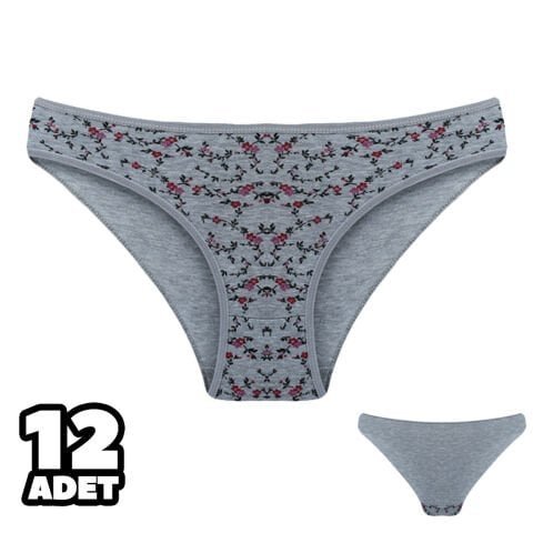 Dondeza 101-139 Desenli Bayan Bikini 12’li – Uygun Fiyatlı Kadın Külot
