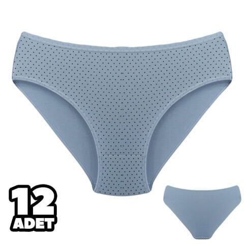 Dondeza 201-155 Desenli Bayan Ara Beden Külot 12’li – Uygun Fiyatlı Kadın Külot