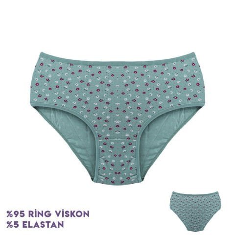 Dondeza 364-7 (XL) Desenli Viscon Bayan Bikini 12’li – Uygun Fiyatlı Kadın Külot