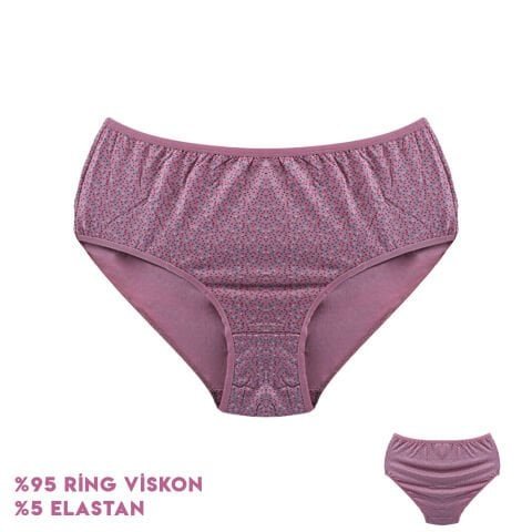 Dondeza 664-11 (XXL) Desenli Viscon Bayan Bikini 12’li – Uygun Fiyatlı Kadın Külot