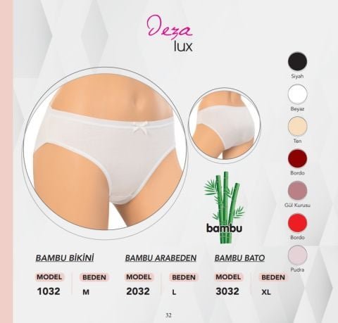 Dondeza 1032 Bambu Bayan Bikini 12’li – Uygun Fiyatlı Kadın Külot