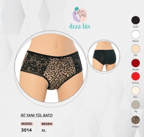 Dondeza 3014 İki Yanı Tüllü Bayan Bato 12’li – Uygun Fiyatlı Kadın Külot