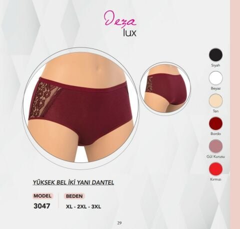 Dondeza 3047 Yüksek Bel Bayan Bato 12’li – Uygun Fiyatlı Kadın Külot