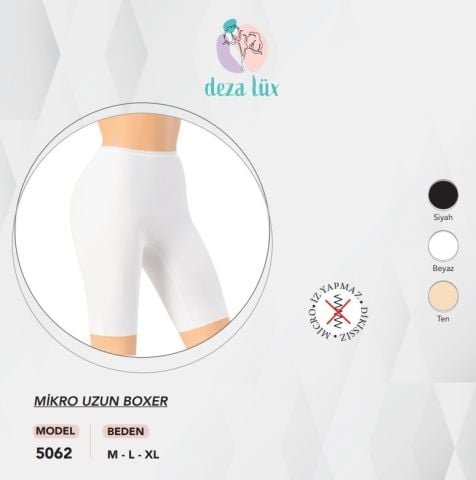 Dondeza 5062 Mikro Bayan Uzun Boxer Uygun Fiyatlı Dikişsiz Kadın Boxer