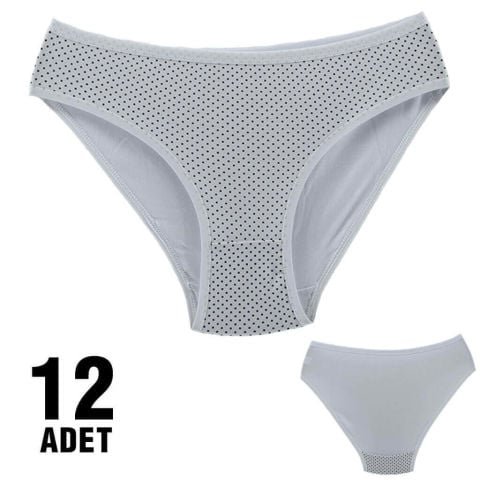 Dondeza 101-12 Desenli Bayan Bikini 12’li – Uygun Fiyatlı Kadın Külot