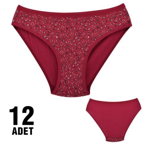 Dondeza 101-76 Desenli Bayan Bikini 12’li – Uygun Fiyatlı Kadın Külot