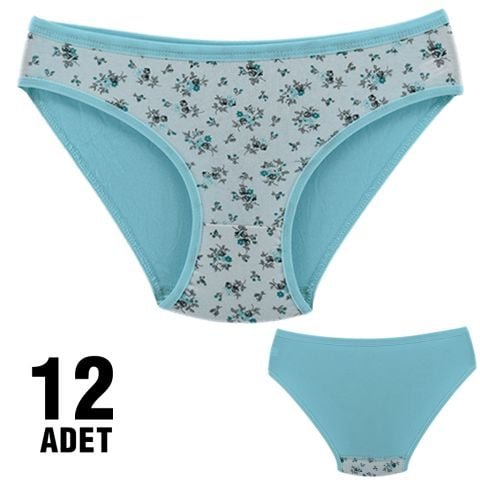 Dondeza 101-80 Desenli Bayan Bikini 12’li – Uygun Fiyatlı Kadın Külot