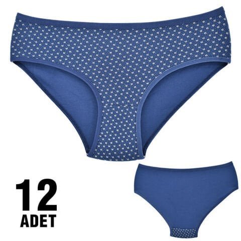 Dondeza 201-20 Desenli Bayan Ara Beden Külot 12’li – Uygun Fiyatlı Kadın Külot