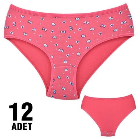 Dondeza 201-24 Desenli Bayan Ara Beden Külot 12’li – Uygun Fiyatlı Kadın Külot