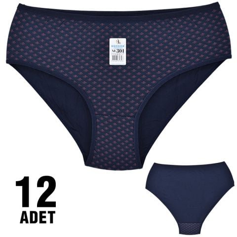 Dondeza 301-107 Desenli Bayan Bato 12’li – Uygun Fiyatlı Kadın Külot