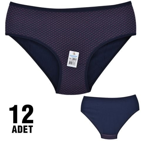 Dondeza 301-108 Desenli Bayan Bato 12’li – Uygun Fiyatlı Kadın Külot