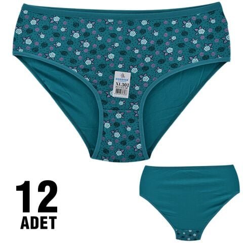 Dondeza 301-121 Desenli Bayan Bato 12’li – Uygun Fiyatlı Kadın Külot