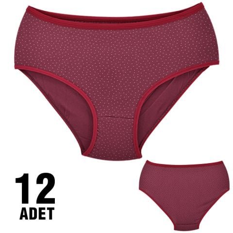 Dondeza 301-51 Desenli Bayan Bato 12’li – Uygun Fiyatlı Kadın Külot