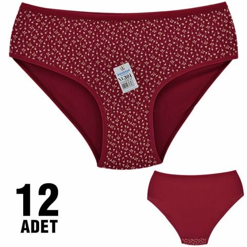 Dondeza 301-85 Desenli Bayan Bato 12’li – Uygun Fiyatlı Kadın Külot