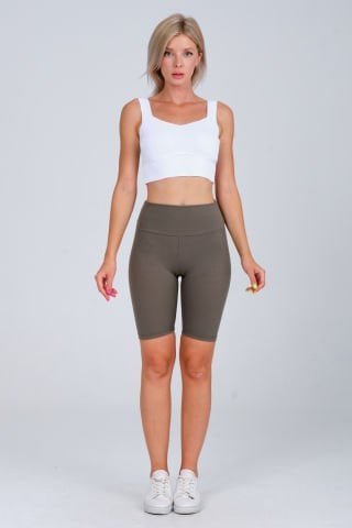 Vogsing 366 Çağla Fitilli Dalgıç Yüksek Bel Bayan Şort Uygun Fiyatlı Dikişsiz Kadın Boxer