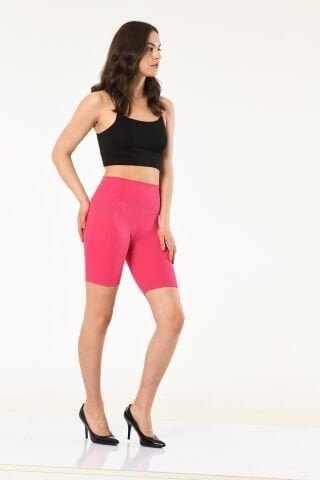 Vogsing 366 Fuşya Fitilli Dalgıç Yüksek Bel Bayan Şort Uygun Fiyatlı Dikişsiz Kadın Boxer