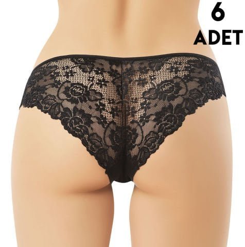 Kota 5025 (M-L-XL-2XL) Kaşkorse Dantelli Bayan Külot 6’lı – Uygun Fiyatlı Kadın Külot