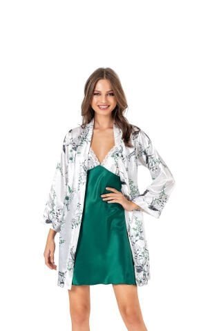 Moongirl 561 Bayan Empirme Saten İkili Takım - Uygun fiyatlı fantazi ve gecelik