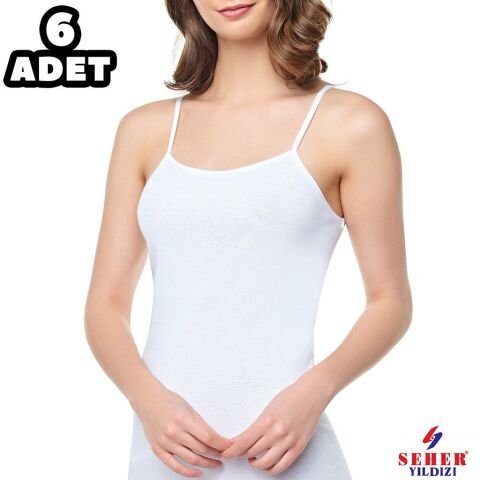 Seher 0061 Bayan Ribana İp Askılı Atlet 6’lı – Uygun Fiyatlı Atlet