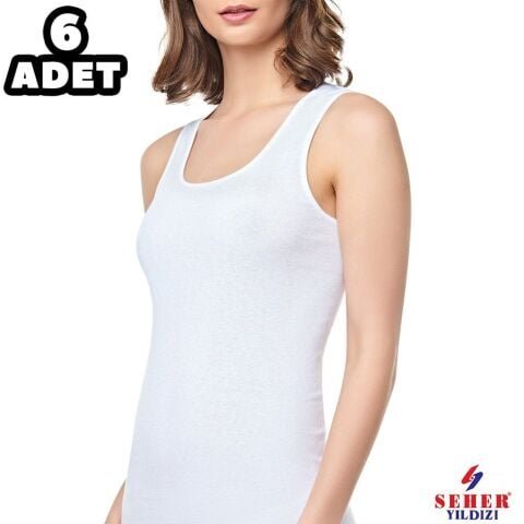 Seher 0062 Bayan Ribana Geniş Askılı Atlet 6’lı – Uygun Fiyatlı Atlet
