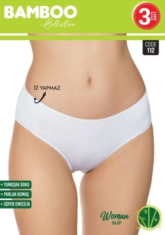 Sortie 112 Bambu Düşük Bel Bayan Külot 3’lü – Uygun Fiyatlı Kadın Külot