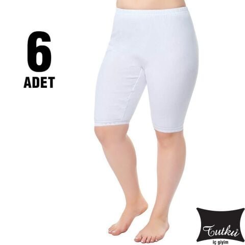 Tutku 0153 Bayan Paçalı Don 6’lı Uygun Fiyatlı Dikişsiz Kadın Boxer