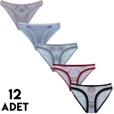 Tutku 0541 Leona Bayan Bikini 12’li – Uygun Fiyatlı Kadın Külot