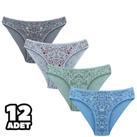 Tutku 0578 Stella Bayan Bikini 12’li – Uygun Fiyatlı Kadın Külot