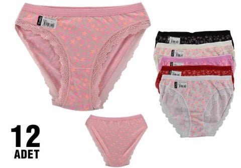 Tutku 0522 Gaye Bayan Bikini 12’li – Uygun Fiyatlı Kadın Külot