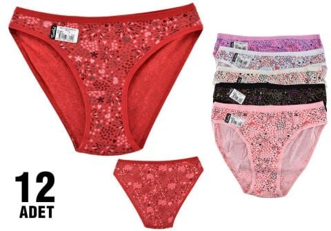 Tutku 0534 Kardelen Bayan Bikini 12’li – Uygun Fiyatlı Kadın Külot