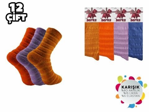 Berka Ters Havlu Bayan Soket 12’li – Kadın İç Giyim – Kadın Çorap