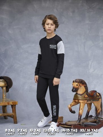 Elsima 3164 Erkek Çocuk Uzun Kollu Pijama Takımı 6’lı (8-16YAŞ) – Pijama Takımı