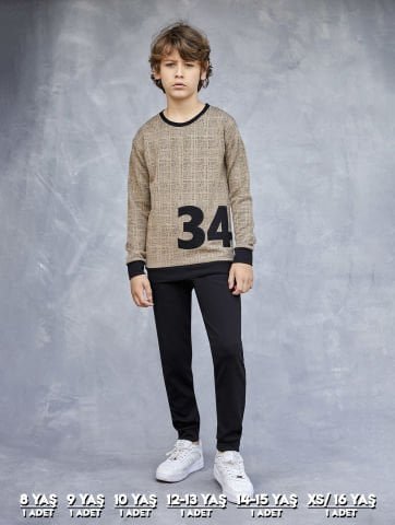 Elsima 3166 Erkek Çocuk Uzun Kollu Pijama Takımı 6’lı (8-16YAŞ) – Pijama Takımı