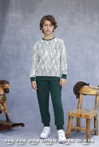 Elsima 3169 Erkek Çocuk Uzun Kollu Pijama Takımı 6’lı (8-16YAŞ) – Pijama Takımı